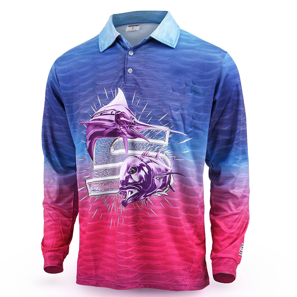 01 (2) Fishing Polo Shirts - Image 1